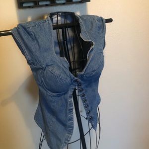 Denim top